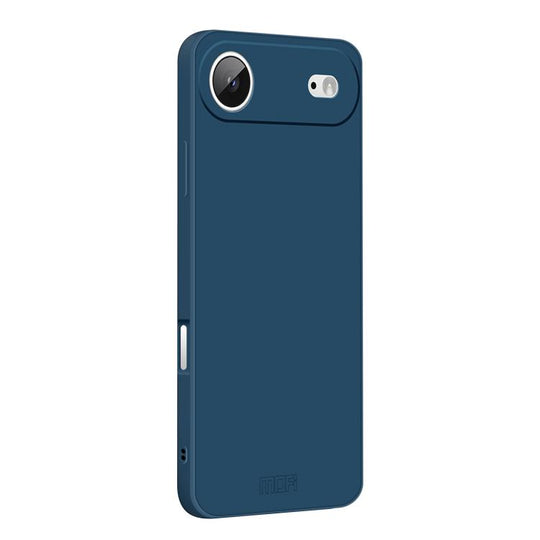 For iPhone Air MOFI Caring Soft Shell Liquid Silicone Skin Feel Phone Case(Blue)