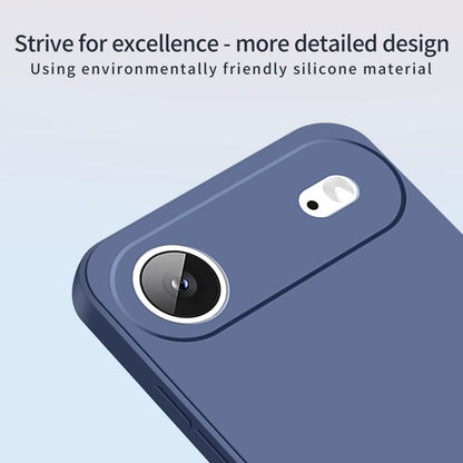 For iPhone 17 Air MOFI Caring Soft Shell Liquid Silicone Skin Feel Phone Case(Grayish Blue) - iPhone 17 Air Cases by MOFI | Online Shopping UK | buy2fix