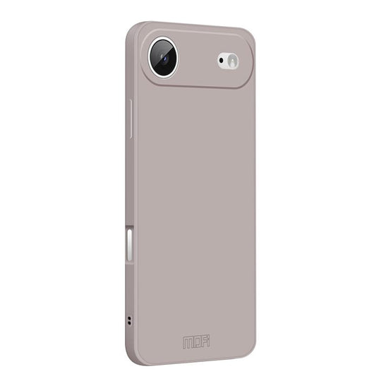 For iPhone Air MOFI Caring Soft Shell Liquid Silicone Skin Feel Phone Case(Titanium Gray)