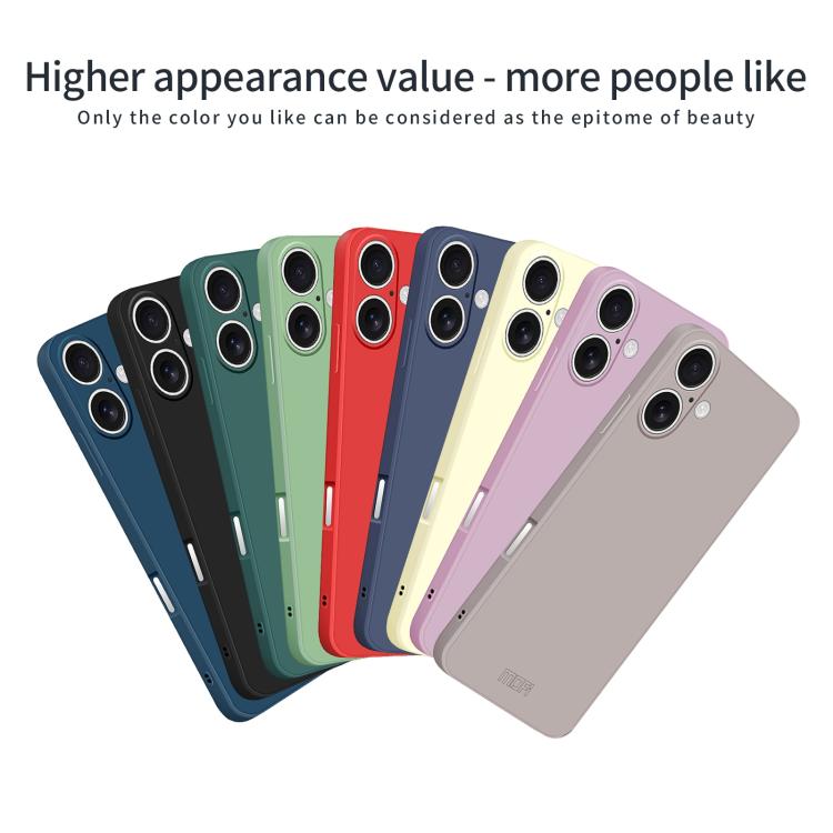 For iPhone 17 MOFI Caring Soft Shell Liquid Silicone Skin Feel Phone Case(Titanium Gray) - iPhone 17 Cases by MOFI | Online Shopping UK | buy2fix