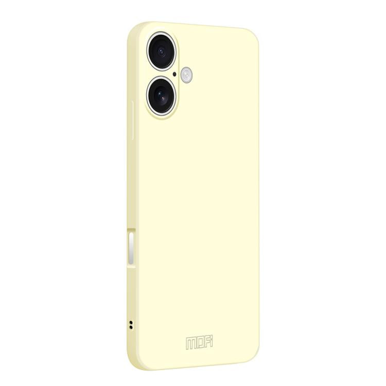 For iPhone 17 MOFI Caring Soft Shell Liquid Silicone Skin Feel Phone Case(White) - iPhone 17 Cases by MOFI | Online Shopping UK | buy2fix