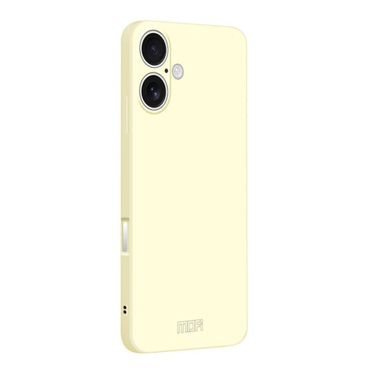 For iPhone 17 MOFI Caring Soft Shell Liquid Silicone Skin Feel Phone Case(White) - iPhone 17 Cases by MOFI | Online Shopping UK | buy2fix