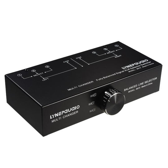 B072 3 Input 1 Output Fully Balanced Signal Selector 3-Channel Balanced Line Selector, No Need For External Power Supply Lossless Switching