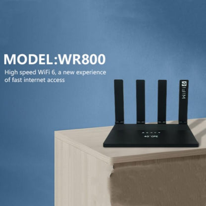 WR800 WiFi Router 4 LAN Ports 600Mbps WiFi 6 Wireless Modem with SIM Card Slot 4G LTE, Plug:EU Plug - Wireless Routers by buy2fix | Online Shopping UK | buy2fix