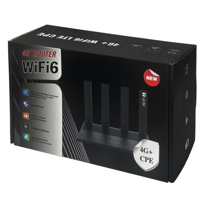 WR800 WiFi Router 4 LAN Ports 600Mbps WiFi 6 Wireless Modem with SIM Card Slot 4G LTE, Plug:EU Plug - Wireless Routers by buy2fix | Online Shopping UK | buy2fix