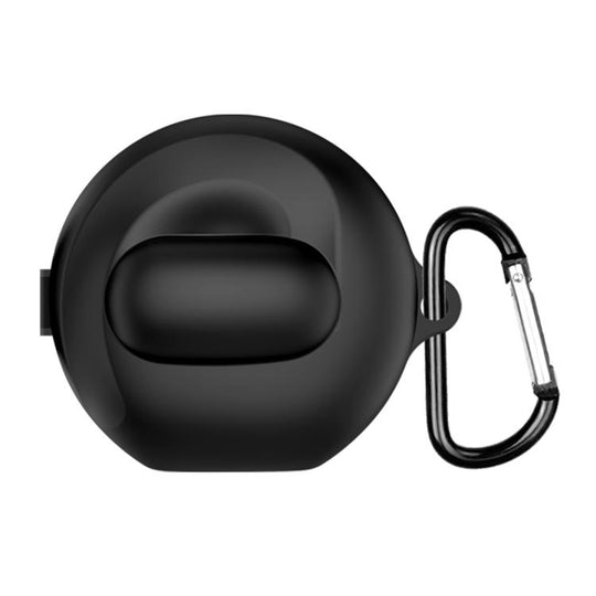 For Soundcore V40i Solid Color Silicone Earphone Protective Cover(Black)