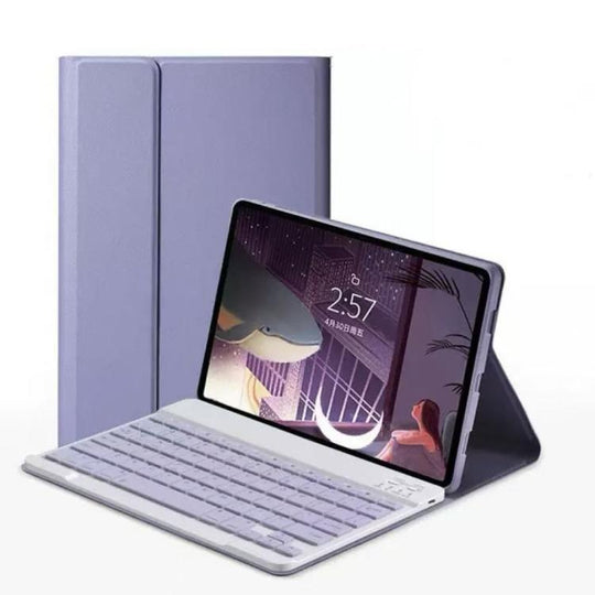 For Samsung Tab S10 FE+ 13.1 Bluetooth Keyboard Tablet Case(Lavender)