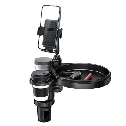 CP242 Universal 4 in 1 Car Phone Holder Cup Holder Tray Stand Car Cup Holder Expansion Tray - Car Drink Holders by buy2fix | Online Shopping UK | buy2fix