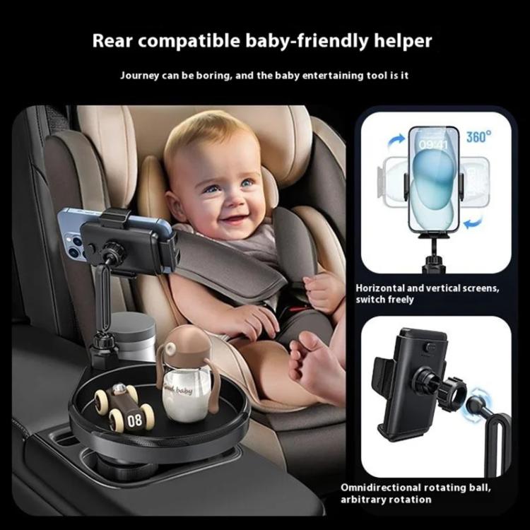 CP242 Universal 4 in 1 Car Phone Holder Cup Holder Tray Stand Car Cup Holder Expansion Tray - Car Drink Holders by buy2fix | Online Shopping UK | buy2fix