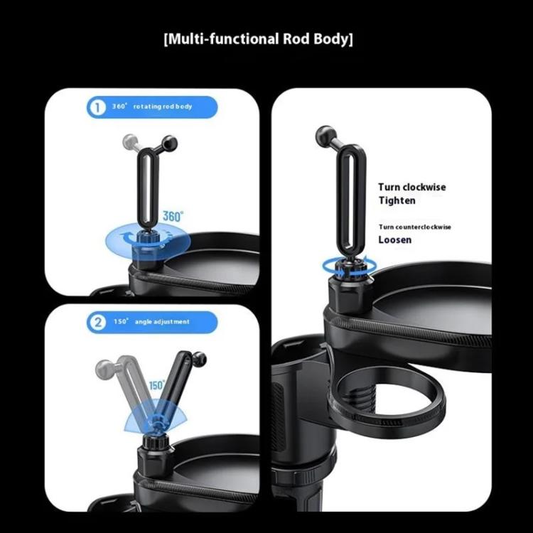 CP242 Universal 4 in 1 Car Phone Holder Cup Holder Tray Stand Car Cup Holder Expansion Tray - Car Drink Holders by buy2fix | Online Shopping UK | buy2fix