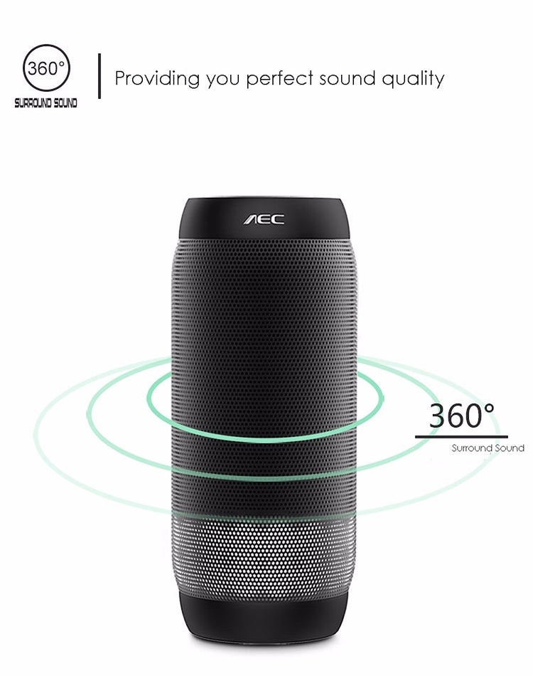 AEC BQ615 PRO Colorful LED Wireless HiFi Stereo Speaker, Combines Bluetooth + TF card player + FM radio + AUX + NFC - Desktop Speaker by AEC | Online Shopping UK | buy2fix