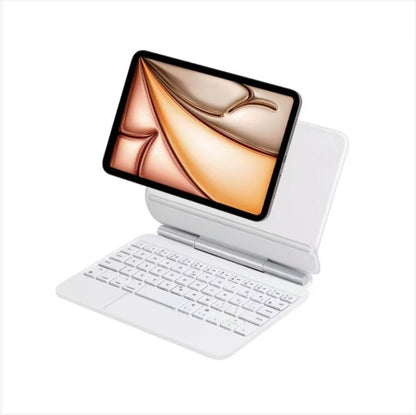 For iPad Mini 6 / 7 Magic Control Magnetic Suspension Bluetooth Keyboard Touch Screen Protective Case(white) - For iPad mini by buy2fix | Online Shopping UK | buy2fix