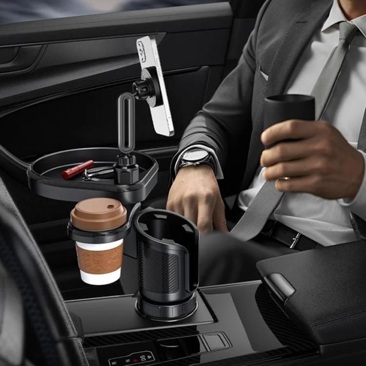 CP242F 15W Fast Charging Wireless Charger Car Cup Holder Magnetic Phone Navigation Stand - Car Drink Holders by buy2fix | Online Shopping UK | buy2fix