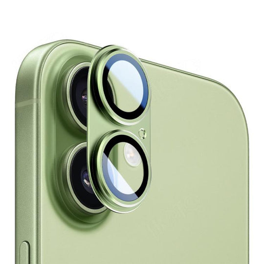 For iPhone 17 Kalebol Armor Full-Coverage Metal Lens Ring Protector Film(Green)