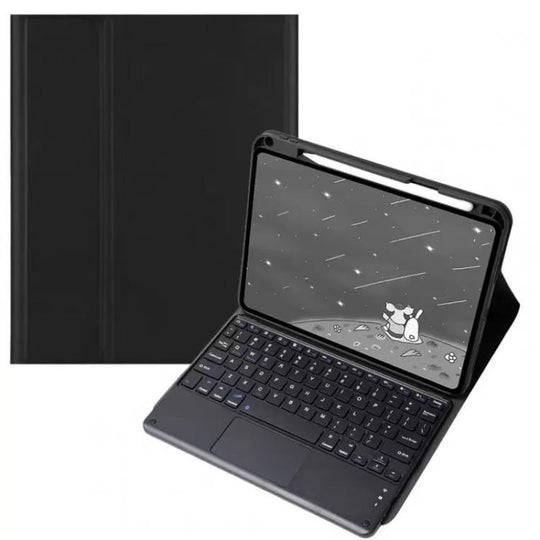 For Xiaomi Pad 7S Pro 12.5 Tablet Folio with Bluetooth Keyboard(Black)