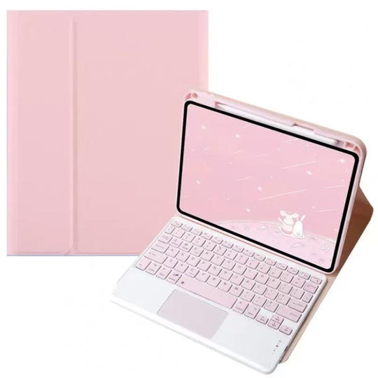 For Xiaomi Pad 7S Pro 12.5 Tablet Folio with Bluetooth Keyboard(Pink)