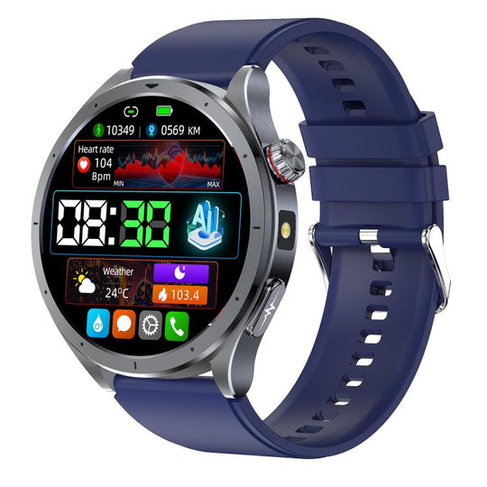 ET472 1.53 inch Color Screen BT Smart Watch Silicone Strap, Support AI-GPT Intelligent Question and Answer(Blue)