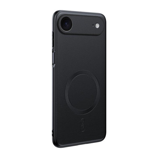 For iPhone Air Plain Leather MagSafe Shockproof Phone Case(Black) - iPhone Air Cases by buy2fix | Online Shopping UK | buy2fix