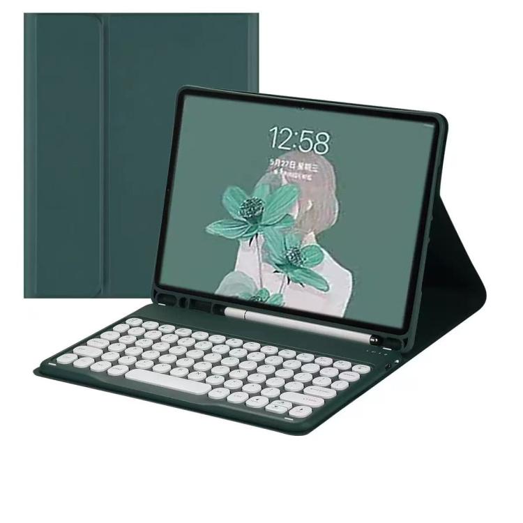 For ipad Air 6/7 11 Magnetic Bluetooth Keyboard Case for Tablet(Mint Green) - For iPad Air by buy2fix | Online Shopping UK | buy2fix