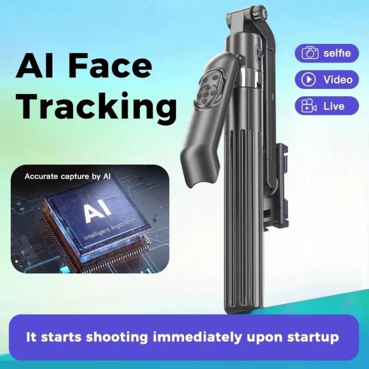 Q565 Anti Shake Extendable 4-Leg Stand Smartphone Facial Tracking Gimbal Selfie Stick - Selfie Sticks by buy2fix | Online Shopping UK | buy2fix