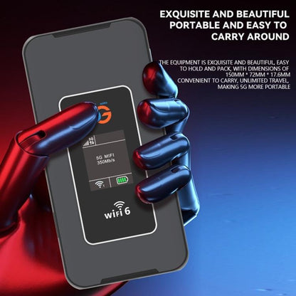 M8A-E Eurasian Version 5G Portable MIFI Dual Band 600Mbps Router Travel Work Wireless WiFi 6 Router - Wireless Routers by buy2fix | Online Shopping UK | buy2fix