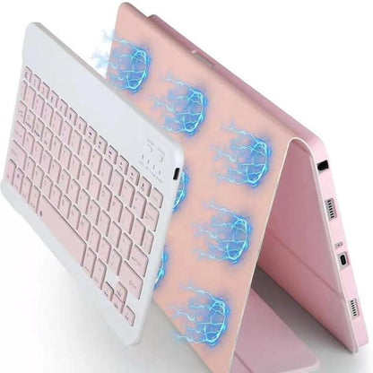 For iPad 2025 Detachable Magnetic Bluetooth Keyboard Tablet Case with Mouse(Mint Green) - Universal by buy2fix | Online Shopping UK | buy2fix