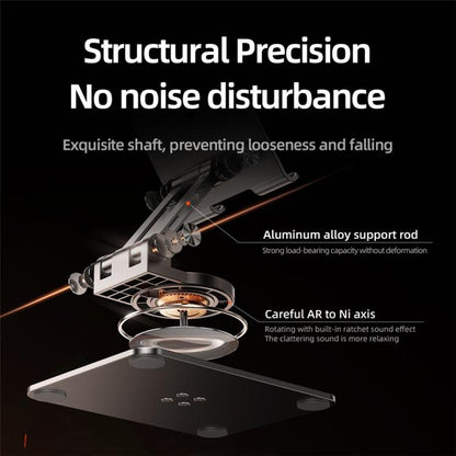 L11 Portable Foldable Rotating Aluminum Alloy Desktop Phone Tablet Holder(Grey) - Desktop Holder by buy2fix | Online Shopping UK | buy2fix