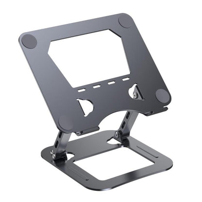 J22 Dissipation Adjustable Height Nano Steel Folding 17.3 Inch Laptop Stand Metal Base(Grey) - Laptop Stand by buy2fix | Online Shopping UK | buy2fix