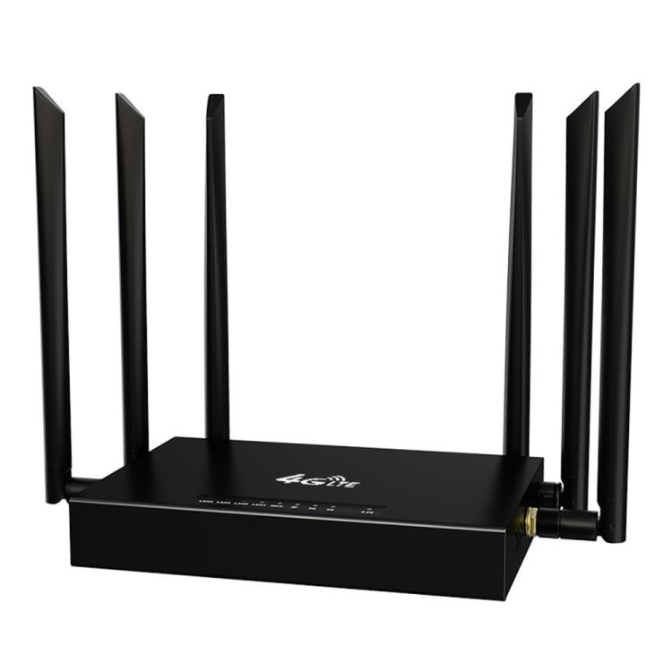 ED128 6 Antennas SIM Card Eurasia Version 4G LTE 300Mbps Wireless WiFi Home Office Router, Plug:EU Plug - Wireless Routers by buy2fix | Online Shopping UK | buy2fix