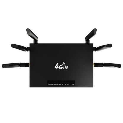 ED128 6 Antennas SIM Card Eurasia Version 4G LTE 300Mbps Wireless WiFi Home Office Router, Plug:US Plug - Wireless Routers by buy2fix | Online Shopping UK | buy2fix
