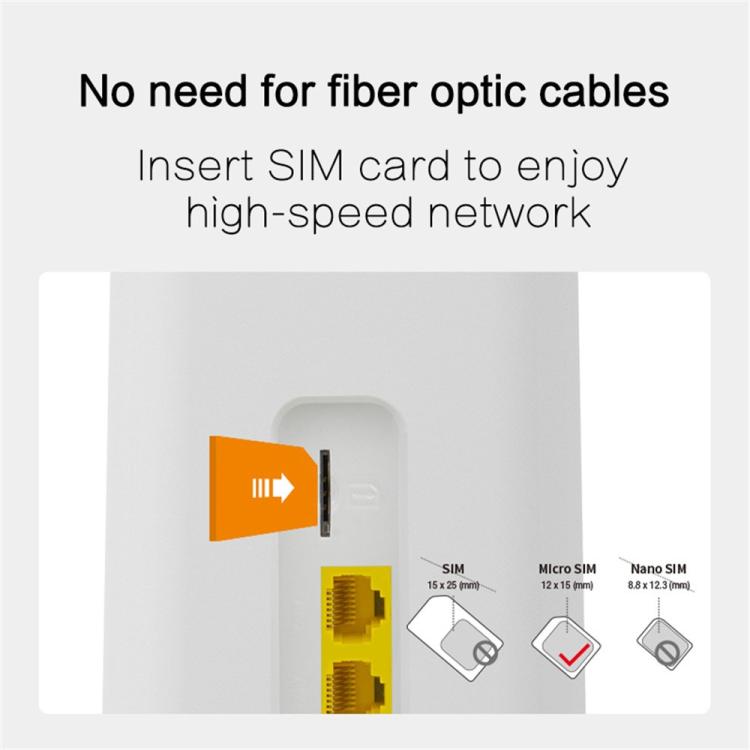 CPF101-E8 Home Office SIM Card Mobile WiFi Hotspot 3 LAN Ports Eurasian Version 4G LTE Router, Plug:EU Plug - Wireless Routers by buy2fix | Online Shopping UK | buy2fix