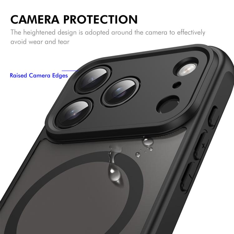 For iPhone 17 Pro Max ENKAY Hat-Prince MagSafe Matte Translucent Shockproof Phone Case with Large Arc Edge Film(Black) - iPhone 17 Pro Max Cases by ENKAY | Online Shopping UK | buy2fix
