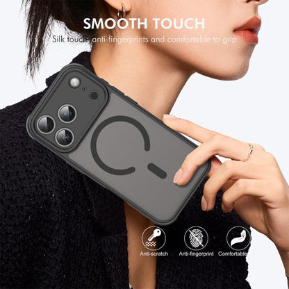 For iPhone 17 Pro Max ENKAY Hat-Prince MagSafe Matte Translucent Shockproof Phone Case with Large Arc Edge Film(Blue) - iPhone 17 Pro Max Cases by ENKAY | Online Shopping UK | buy2fix