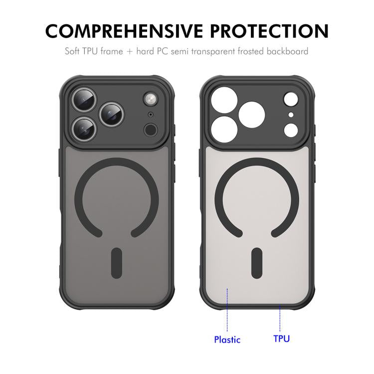 For iPhone 17 Pro Max ENKAY Hat-Prince MagSafe Matte Translucent Shockproof Phone Case with Large Arc Edge Film(Green) - iPhone 17 Pro Max Cases by ENKAY | Online Shopping UK | buy2fix