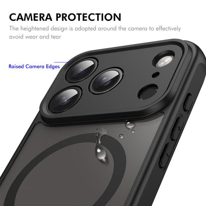 For iPhone 17 Pro ENKAY Hat-Prince MagSafe Matte Translucent Shockproof Phone Case with Large Arc Edge Film(Black) - iPhone 17 Pro Cases by ENKAY | Online Shopping UK | buy2fix