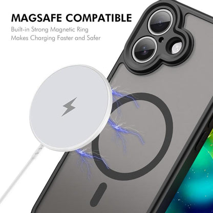 For iPhone 17 ENKAY Hat-Prince MagSafe Matte Translucent Shockproof Phone Case with Large Arc Edge Film(Purple) - iPhone 17 Cases by ENKAY | Online Shopping UK | buy2fix