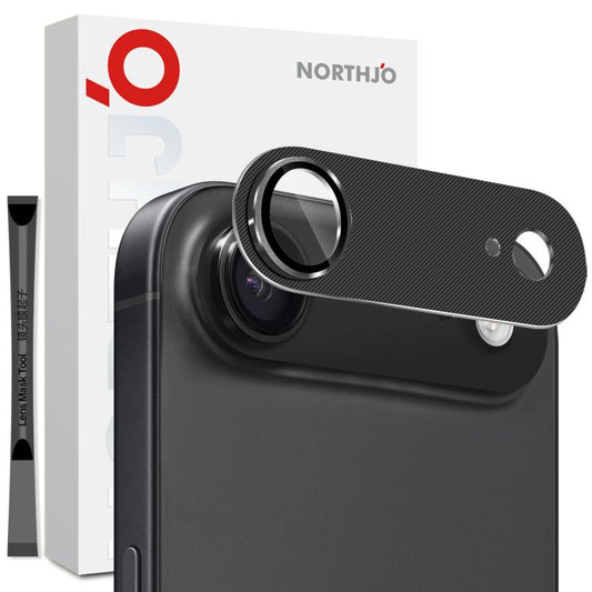 For iPhone Air NORTHJO CD Vein Camera Lens Protector Tempered Glass Rear Lens Film(Black) - iPhone Air Tempered Glass by NORTHJO | Online Shopping UK | buy2fix