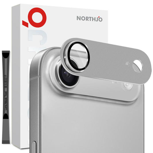 For iPhone Air NORTHJO CD Vein Camera Lens Protector Tempered Glass Rear Lens Film(Grey) - iPhone Air Tempered Glass by NORTHJO | Online Shopping UK | buy2fix