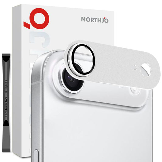 For iPhone Air NORTHJO Matte Camera Lens Metal Protector Tempered Glass Rear Lens Film(Silver) - iPhone Air Tempered Glass by NORTHJO | Online Shopping UK | buy2fix