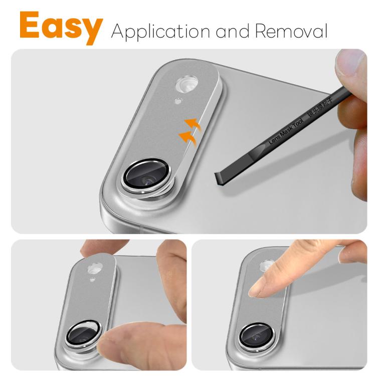 For iPhone Air NORTHJO Matte Camera Lens Metal Protector Tempered Glass Rear Lens Film(Grey) - iPhone Air Tempered Glass by NORTHJO | Online Shopping UK | buy2fix