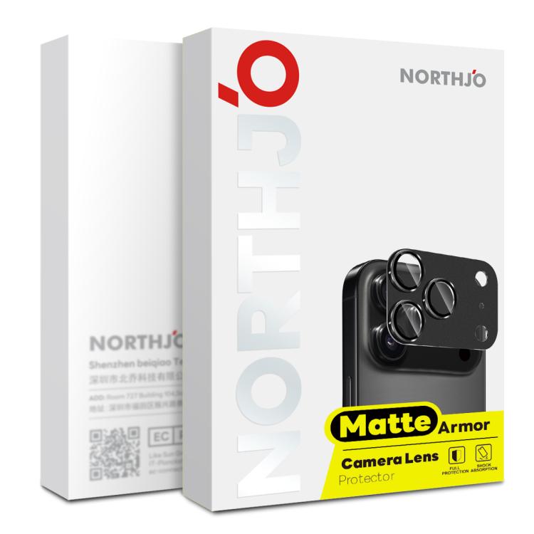 For iPhone Air NORTHJO Matte Camera Lens Metal Protector Tempered Glass Rear Lens Film(Grey) - iPhone Air Tempered Glass by NORTHJO | Online Shopping UK | buy2fix