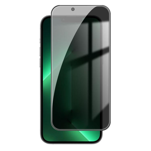 For iPhone 13 Pro Kalebol High-Aluminum Screen-Printed Full-Coverage Black-Border Privacy Tempered Glass Film - iPhone 13 Pro Tempered Glass by Kalebol | Online Shopping UK | buy2fix