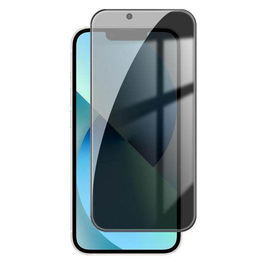 For iPhone 13 Kalebol High-Aluminum Screen-Printed Full-Coverage Black-Border Privacy Tempered Glass Film - iPhone 13 Tempered Glass by Kalebol | Online Shopping UK | buy2fix