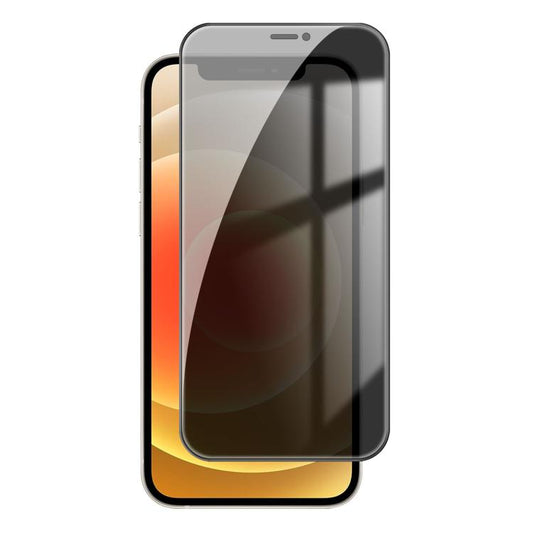 For iPhone 12 Kalebol High-Aluminum Screen-Printed Full-Coverage Black-Border Privacy Tempered Glass Film - iPhone 12 / 12 Pro Tempered Glass by Kalebol | Online Shopping UK | buy2fix