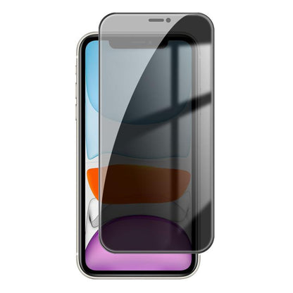 For iPhone 11 Kalebol High-Aluminum Screen-Printed Full-Coverage Black-Border Privacy Tempered Glass Film - iPhone 11 Tempered Glass by Kalebol | Online Shopping UK | buy2fix