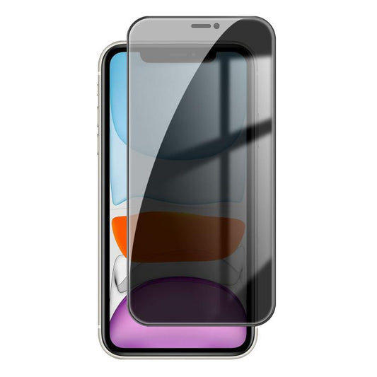 For iPhone 11 Kalebol High-Aluminum Screen-Printed Full-Coverage Black-Border Privacy Tempered Glass Film - iPhone 11 Tempered Glass by Kalebol | Online Shopping UK | buy2fix