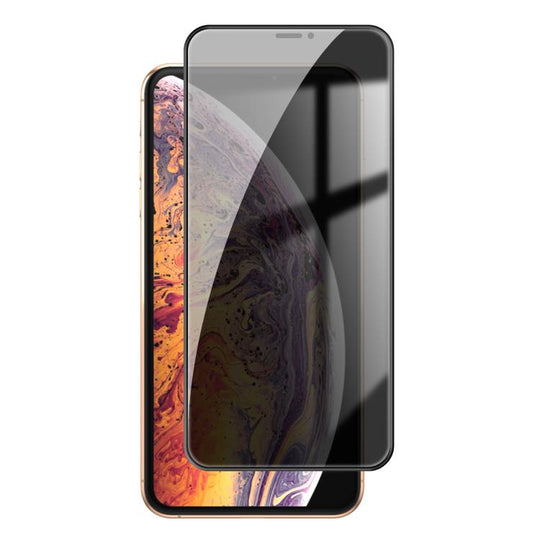 For iPhone XS Kalebol High-Aluminum Screen-Printed Full-Coverage Black-Border Privacy Tempered Glass Film