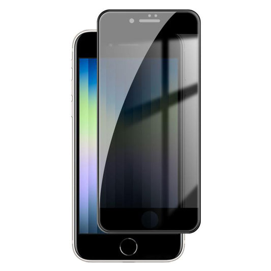 For iPhone SE 2022 / 2020 Kalebol High-Aluminum Screen-Printed Full-Coverage Black-Border Privacy Tempered Glass Film - iPhone SE 2022 / 2020 Tempered Glass by Kalebol | Online Shopping UK | buy2fix