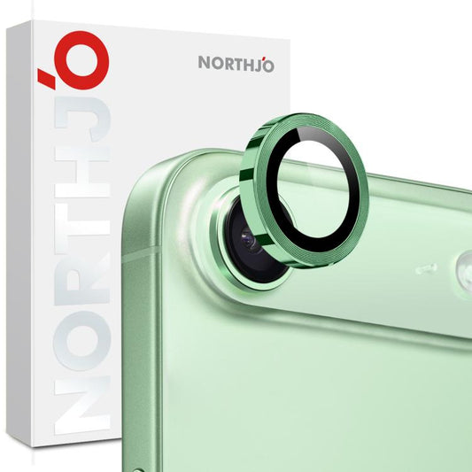 For iPhone Air NORTHJO Camera Lens Protector CD Metal Ring Tempered Glass Film(Green) - iPhone Air Tempered Glass by NORTHJO | Online Shopping UK | buy2fix