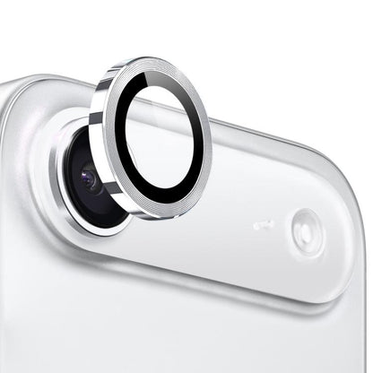 For iPhone Air NORTHJO Camera Lens Protector CD Metal Ring Tempered Glass Film(Silver) - iPhone Air Tempered Glass by NORTHJO | Online Shopping UK | buy2fix